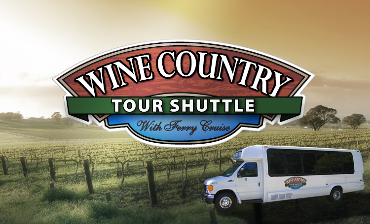 Wine Country Tour Shuttle standard Logo design